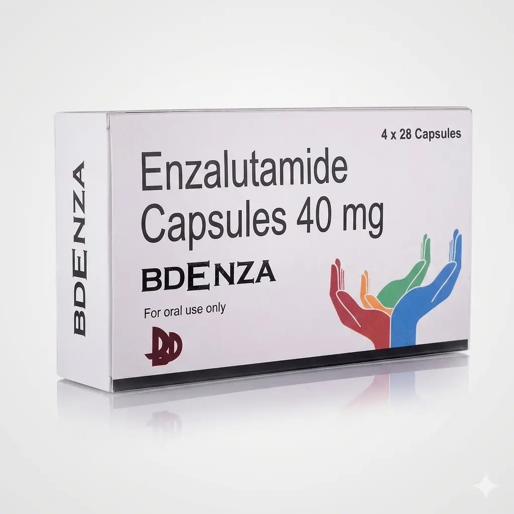 BDENZA 40 mg enzalutamide product packaging